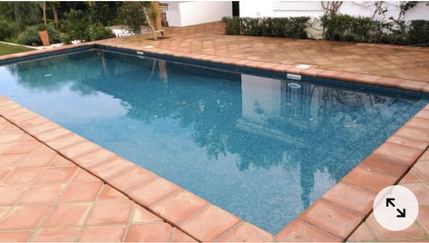 California Pool, Pool Surrounds, Swimming Pool Pond, P Photo, House Pool, Terracotta Tile, Pool Renovation, Pool Coping, Dream Pools