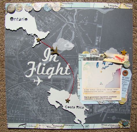 Picture Cloud, Scrapbooking Layouts Travel, Travel Scrapbook Pages, Holiday Scrapbook, Travel Album, Vacation Scrapbook, Scrapbook Titles, Album Scrapbooking, Piece Of Paper