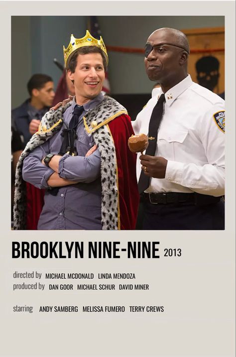 minimal polaroid tv show poster for brooklyn nine-nine Brooklyn Nine Nine Funny, Nine Movie, Movie Card, Iconic Movie Posters, Terry Crews, Film Posters Minimalist, Brooklyn 99, Film Posters Vintage, Movie Poster Wall