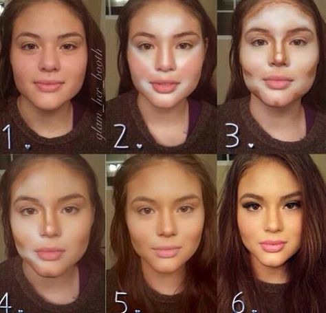 Highlighting and contouring Makeup 101, Makeup Tip, Apply Makeup, Power Of Makeup, Makeup Hacks, Contour Makeup, All Things Beauty, Microblading, Round Face