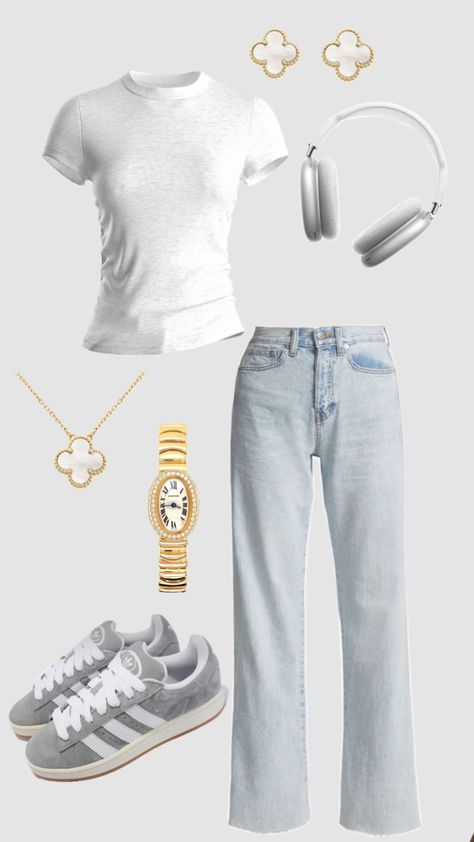 University Outfit Inspo! #outfitideas #outfitinspo #outfitinspiration #collegeoutfit #fallfashion #fashioninspo #aestheticoutfit #falloutfit #univeristy #casualoutfit #comfyfit #comfyoutfit #ootd Outfit Ideas For Summer, Trendy Outfit Ideas, University Outfit, Outfit Inspo Casual, Easy Trendy Outfits, Trendy Outfit, Mode Ootd, Stockholm Fashion, Simple Trendy Outfits