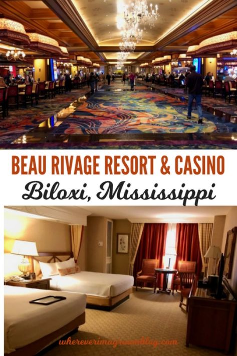 You'll fall in love as soon as you walk in the door of the elegant and lavish Beau Rivage Resort & Casino in Biloxi, Mississippi #mississippi #beaurivage  #Biloxi #casinos #hotelreview Mississippi Vacation, Biloxi Lighthouse, Biloxi Beach, Biloxi Mississippi, Usa Places To Visit, Southern Travel, Entertainment Sites, Vacation Quotes, Best Family Vacations