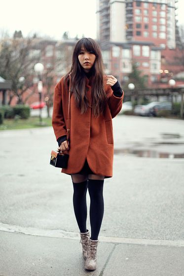 Orange Coat, Slouchy Top, Clothes Black, Dresses Online Shopping, Dress Appropriately, Layering Outfits, Dress Clothes, Coat Outfits, Womens Dress