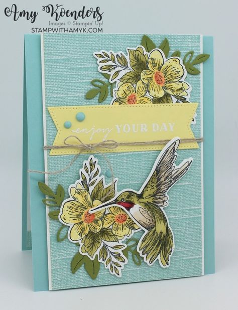 Thoughtful Expressions Stampin Up Cards, Cards With Birds, Hummingbird Cards, Hummingbird Card, Thoughtful Expressions, Apothecary Art, Global Design Project, Bird Designs, Stampin Up Catalog