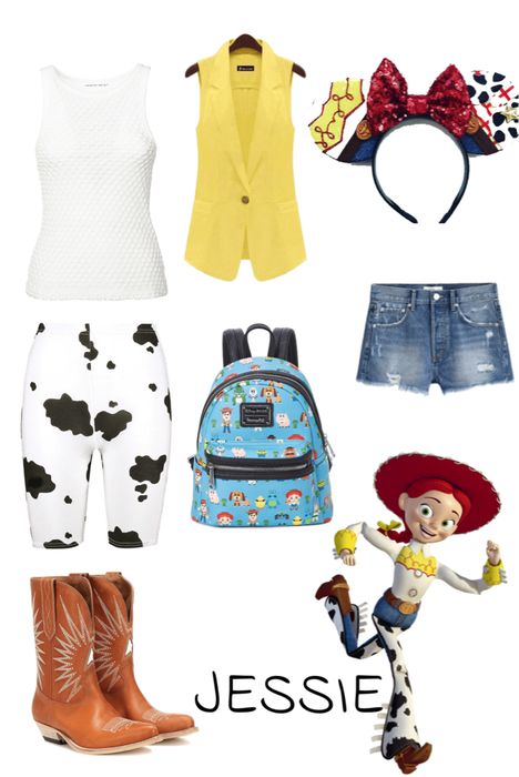 Jesse Disneybound, Hollywood Studios Disneybound, Jessie Disneybound, Jesse Costume, Jessie Disney, Jessie From Toy Story, Hollywood Studios Outfit, Bounding Outfits, Disney Jessie