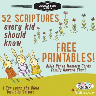 Would you like a fun way to have your kids memorize scripture? This free set of printable Memory Cards and Family Reward Chart might be what you are looking for. | The Happy Housewife Memory Verses For Kids, Scriptures For Kids, Verses For Kids, Learn The Bible, Memory Verses, Scripture Memorization, Bible Verses For Kids, Scripture Memory, Bible Study For Kids