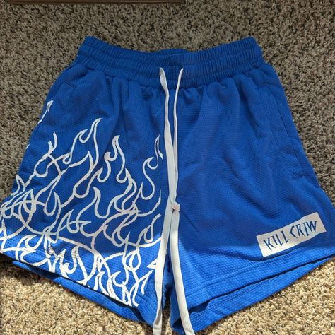 Kill Crew Gym Shorts, Size Small Kill Crew, Gym Shorts, Athletic Shorts, Blue White, Color Blue, Blue And White, Gym, Size Small, Women Shopping