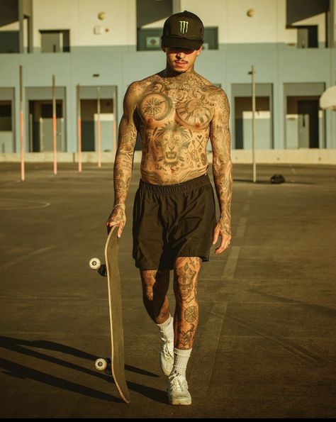 Nyjah Huston, Famous People, Tattoos