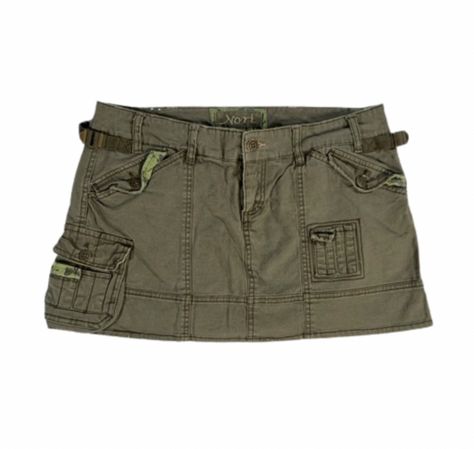 Green Cargo Skirt, Skirt Png, Polyvore Png, Mid 90s, Digital Closet, Green Cargo, Cargo Skirt, Jersey Shore, Lovely Things