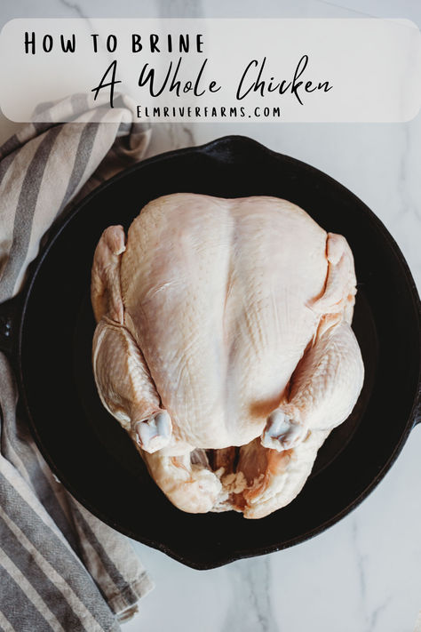 Brining a chicken before cooking will gaurentee a juicy and flavorful chicken! This is a must do! Whole Chicken Brine, Recipe For Whole Chicken, Chicken Brine, Brine Chicken, Brine Recipe, Whole Chicken, Busy Schedule, Chicken Flavors, A Chicken