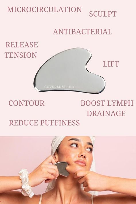 Lift Luxe™ Top Grade Stainless Steel Gua Sha is a must have for your beauty routine. Did you know there are 42 muscles in your face? Incorporating Lift Luxe to your beauty routine can assist in keeping these face muscles alive 💪🏽 #guasha #stainlesssteel #beauty #facialmassage #guashafacial #guashatherapy #guashafacelift #guashatool Steel Gua Sha, Face Muscles, Lymph Drainage Massage, Facial Massage Routine, Lymph Drainage, Gua Sha Massage, Wellness Club, Gua Sha Facial, Gua Sha Tools