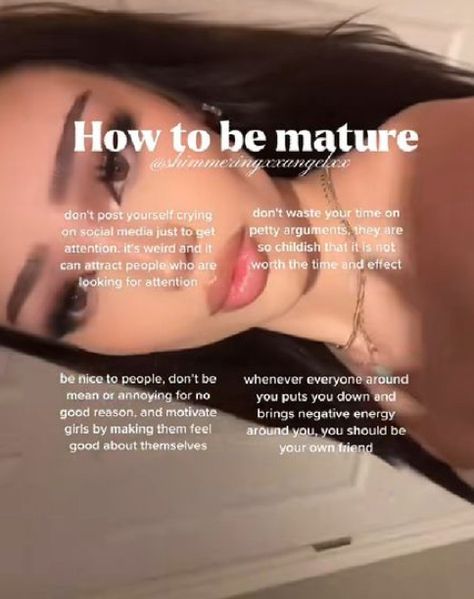 How To Become A Whole New Person, How To Be Chill Person, Teen Advice, Social Life Hacks, Beauty Routine Tips, Smink Inspiration, Baddie Tips, Get My Life Together, Self Confidence Tips