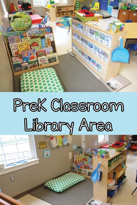 Preschool Classroom Library Set Up, Prek Classroom Layout, Preschool Library Center, Tk Centers, 3s Preschool, Preschool Environments, Instructional Assistant, Preschool Building, Preschool Classroom Layout