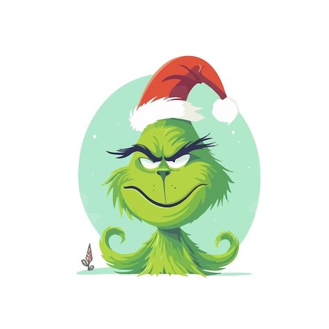 Vector ilustración verde de dibujos anim... | Premium Vector #Freepik #vector #invierno #rojo #diversion #arbol Grinch Cartoon Drawing, The Grinch Cartoon Drawing, The Grinch Illustration, Grinch Transparent, Original Grinch Cartoon, Grinch, Premium Vector