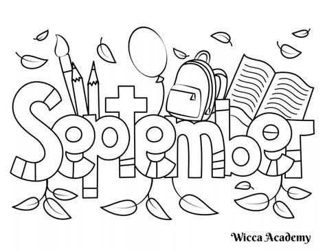 September Coloring Pages, Daycare Lesson Plans, September Preschool, September Colors, Preschool Coloring Pages, Fall Coloring Pages, Western Movies, Printables Kids, Free Coloring Pages