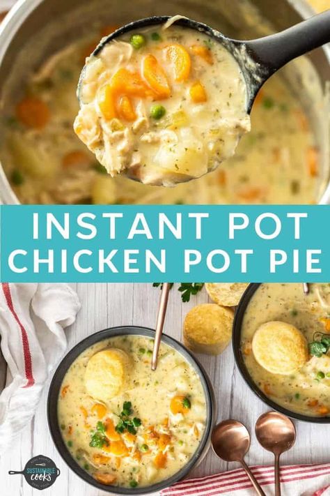 Instant Pot Chicken Pot Pie, Paleo Chicken Pot Pie, Homemade Comfort Food, Chicken Pot Pie Soup, Pot Pie Soup, Pressure Cooker Chicken, Instant Pot Soup, Healthy Instant Pot Recipes, Instant Pot Dinner Recipes