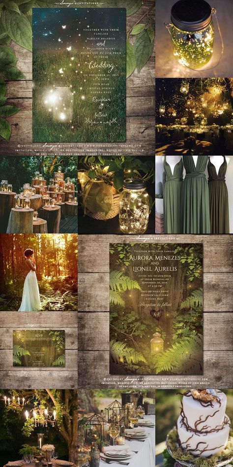 Fairy Woods Mystical Forest Wedding, Woodland Theme Wedding Dress, Elves Wedding Theme, Romantic Enchanted Forest Wedding Ideas, Fairytale Forest Wedding Theme, Rustic Enchanted Wedding Theme, Twilight Wedding Decorations, Dark Fairycore Wedding Aesthetic, Small Enchanted Forest Wedding