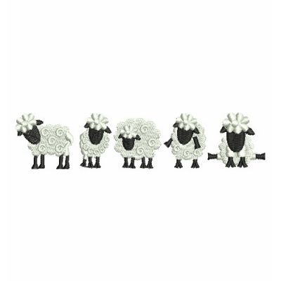 Embroidered Sheep Hand Embroidery, Sheep Embroidery, Doodle Animals, Candlewicking Embroidery, Library Embroidery, Border Embroidery Design, Sheep Illustration, Quilting Software, Sheep Crafts