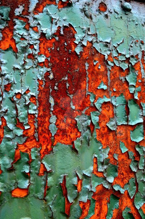 peeling paint by PAlisauskas Nature Texture, Paint Peeling, Texture Inspiration, Peeling Paint, Foto Art, Orange And Green, Abstract Photography, Surface Textures, Color Textures