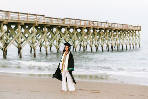 University of North Carolina Wilmington ( UNCW ) Graduation Session - Wilmington, NC - Wrightsville Beach, NC - Undergrad Photos - NC Graduation Photographer - NC Senior Photographer Uncw Graduation Pictures, University Of North Carolina Wilmington, Pre Convo, North Carolina Wilmington, Graduation Session, Wrightsville Beach Nc, College Graduation Photos, Grad Pic, College Graduates