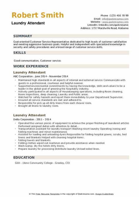 Laundry Attendant Resume Samples | QwikResume Social Services Worker, Resume Summary Examples, First Resume, Resume Pdf, Sample Resume Templates, Job Resume Examples, Resume Summary, Executive Resume, Resume Objective