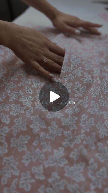 DariaPatternmaking.com 🪡 on Instagram: "A cute tutorial of how I make inseam pockets! 🪡  You can tap and hold to pause a video.  Save to try later! 🤍" Cute Tutorial, Inseam Pocket, Sewing Pockets, Sewing Tips, Sewing Techniques, Sewing Hacks, Sewing Tutorials, Dressmaking, A Video