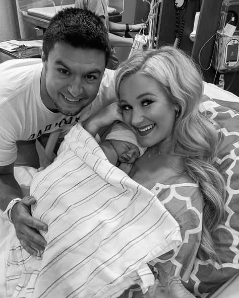 PEYTON BAXTER on Instagram: “best moment of my entire life 💙 happy one week to our baby boy — we are truly #smittenwithbritton 🥰🙏🏼🤱🏼 #babyboy #brittonkaibaxter…” Peyton Baxter, Our Baby, One Week, Cheerleading, Hairstyles, Couple Photos, In This Moment, On Instagram