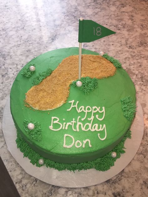 Golf Cake Ideas, Golf Themed Cakes, Golf Birthday Cakes, Birthday Golf, Golf Cake, Golf Birthday Party, Family Cake, Sport Cakes, Themed Birthday Cakes