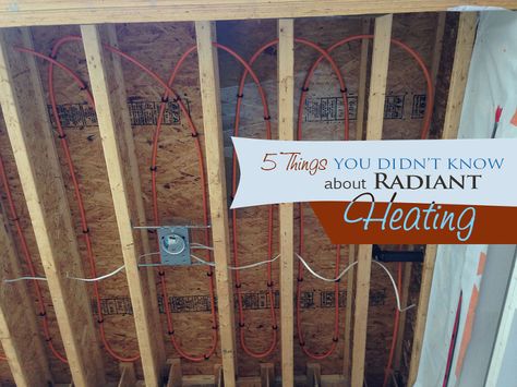 5 things you need to know about radiant heating! Radiant Heating System, Deck Flooring, House Heating, Floor Heating Systems, Cool Garages, Diy Entryway, Floor Heating, Radiant Floor Heating, Radiant Floor