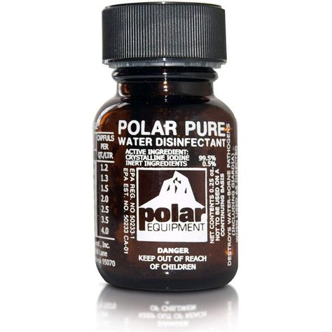 Polar Pure Iodine Water Purifier Camping Gear More Effective Than Chlorine Tablets, Water Purification Tablets Filter Straws Filtered Water Bottle Kills Bacteria Viruses Emergency Backpacking Survival - Walmart.com Bug Out Bags, Fancy Water Bottles, Water Survival, Water Purification Tablets, Best Water Filter, Camping Water, Filtered Water Bottle, Emergency Supplies, Water Purification