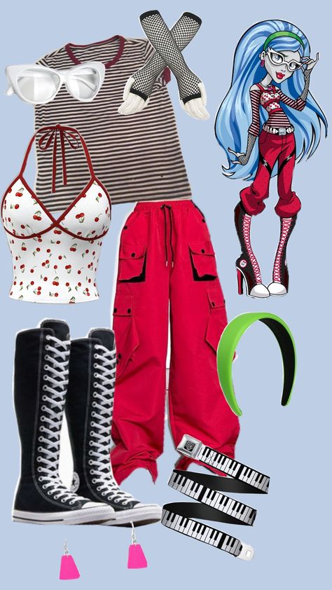 Ghoulia yelps :P #monsterhighcharacters #monterhigh #outfit #ghouliayelps Ghoulia Inspired Outfits, Ghoulia Costume, Ghoulia Outfit, Ghoulia Yelps Outfit, Ghoulia Cosplay, G3 Ghoulia, Dti Characters, Monster High Ghoulia, Monster High Cosplay