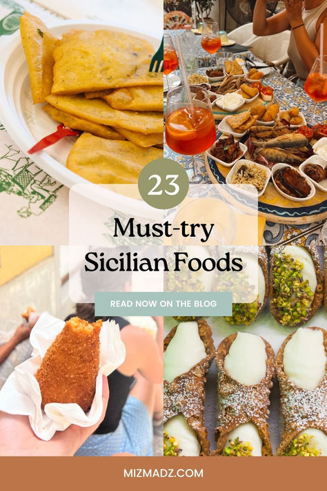 Calling all foodies! My Italian Food Guide features 23 delicious Sicilian dishes you need to try. Discover the bold and vibrant flavours of Sicilian cuisine, from caponata to cassata cake, cannoli to vongole. Ready to embark on a culinary journey? #SicilyFood #SicilianCuisine #FoodGuide #Sicily Sicilian Recipes Authentic, Sicilian Cuisine, Cassata Cake, Sicily Food, Sicilian Food, Italian Foods, Makeup Images, Summer Menu, Sicilian Recipes