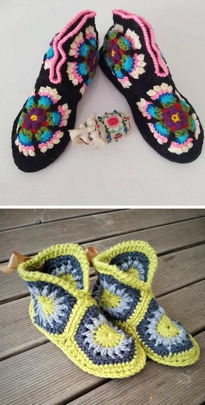 Crochet Leg Warmers Free Pattern, Crochet Christmas Ornaments Free Pattern, Crochet Sole, Diy Crochet Slippers, Crochet Slipper Boots, Crocheted Slippers, Easy Crochet Slippers, Crochet Washcloth Pattern, Slipper Pattern