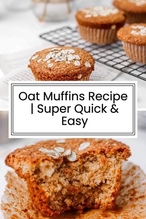 Are you looking for a quick and easy way to make delicious oat muffins? Look no further! This recipe for oat muffins is super simple and requires only a few ingredients. Not only that, but the resulting muffins are incredibly light and fluffy. Oat Muffins, Cupcake Cases, Cupcake Pan, Muffin Recipe, Quick Oats, Oat Flour, Few Ingredients, 2 Ingredients, Muffin Recipes