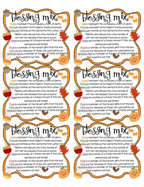 Sunday School Snacks, Thanksgiving Blessing, Thanksgiving Lessons, Thanksgiving Crafts Preschool, Thanksgiving Classroom, November Activities, Blessing Bags, Fall Preschool Activities, Student Christmas Gifts