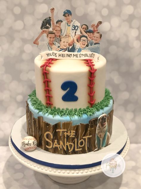 Sandlot Cake, Sandlot Birthday Party, Baseball Theme Cake, Heineken Party, Sandlot Party, Sandlot Birthday, Baseball Theme Cakes, Baseball Birthday Cakes, Melina Perez