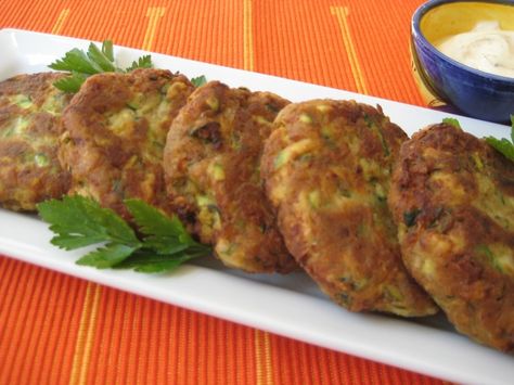 Mock Zucchini, Mock Crab Cakes, Zucchini Crab Cakes, Bacon Wrapped Potatoes, Italian Bread Crumbs, Green Pepper, Italian Bread, Old Bay, Garden Recipes