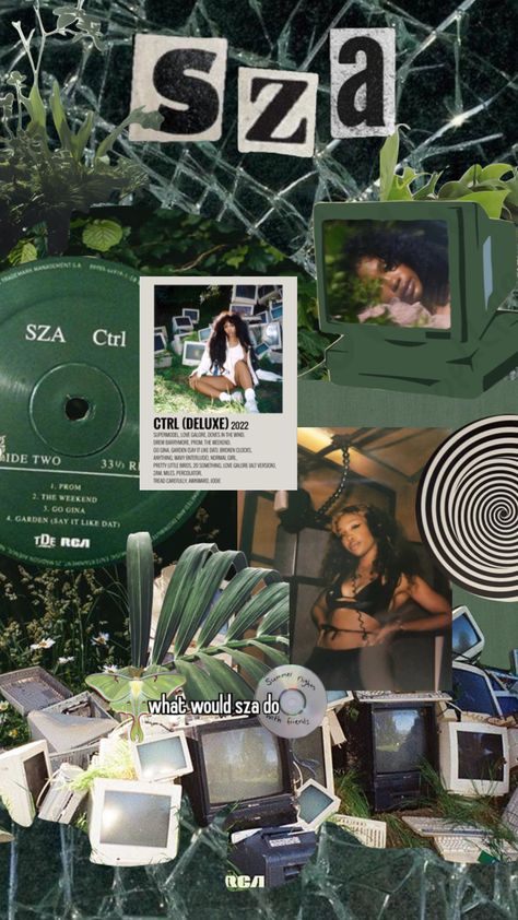 Sza Birthday, Sza Collage Wallpaper, Sza Singer, Sza Ctrl, Dope Wallpaper Iphone, Music Cover Photos, Sage Green Wallpaper, Cute Lockscreens, Iphone Wallpaper Classy