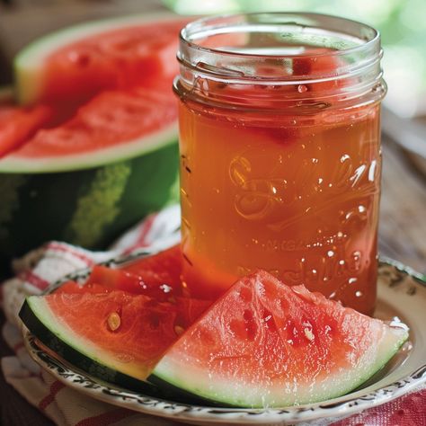 🍉🍯 Sweeten your day with Watermelon Honey! A unique twist on natural sweetness. #SweetSummer Watermelon Honey Ingredients: Watermelon juice (4 cups) Honey (1/2 cup) Instructions: Combine watermelon juice and honey in a saucepan. Simmer until reduced by half. Cool and store in a jar. 🐝🍉 Enjoy this natural sweetener in your teas, desserts, or drizzled over fruit! Let #WatermelonHoneyBuzz brighten your meals! Watermelon Honey, Instagram Recipes, Watermelon Juice, Trending Recipes, Natural Sweeteners, In A Jar, Tasty Dishes, Watermelon, Food Photography