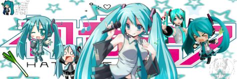 Miku Header, Miku Banner, Cute Twitter Headers, Cute Headers For Twitter, Moe Anime, Twitter Header Pictures, Cute Banners, Cute Headers, Header Pictures