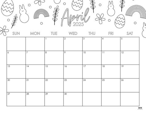 Choose from 107 different April 2025 monthly calendars perfect for planning for Easter, spring, and so much more! 100% FREE! Print from home! Monthly Calendars, Free Print, Calendar Printables, Monthly Calendar, Easter Spring, From Home, Free Printables, Easter, How To Plan