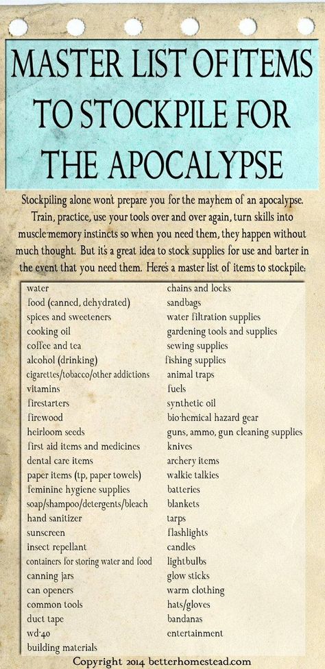 Apocalypse Packing List, Zombie Apocalypse Food Storage, Food Survival Prep, Heat Sources Emergency, Survival Must Haves, Surviving Zombie Apocalypse, End Of The World Prepping, Zombie Apocalypse Supplies, Zombie Apocalypse Items