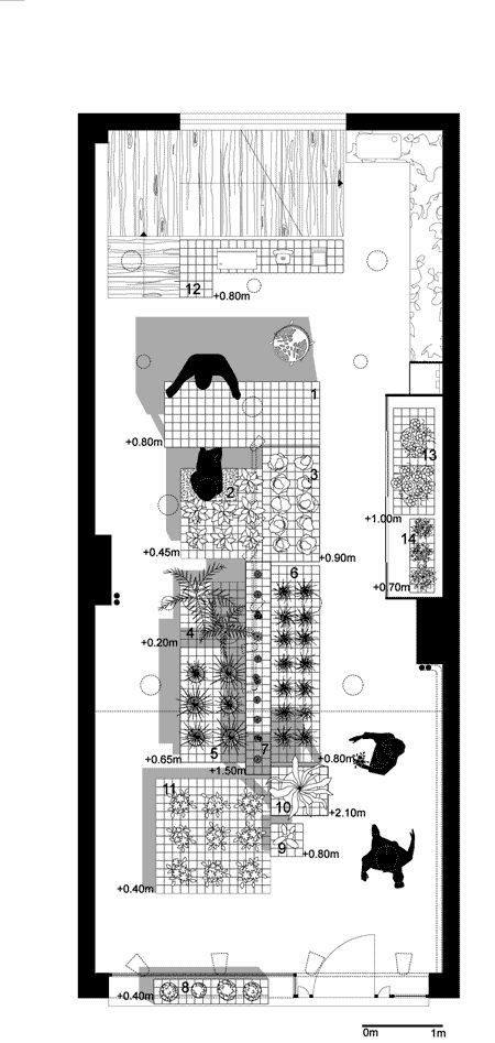 aktipis-flowershop-by-point-supreme-architects-1.gif Flower Shop Plan Architecture, Flower Shop Floor Plan, Flower Shop Layout, Flower Shop Interiors, Studio Floor Plans, Store Plan, Kitchen Colour, Painted Birds, Elevation Drawing