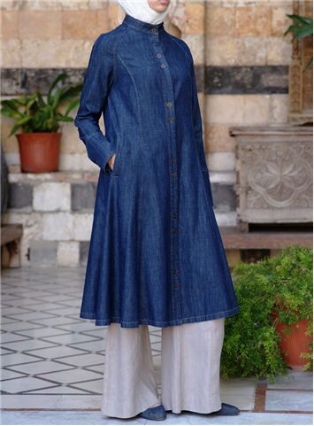 Yaqoot Denim Jacket, SHUKR Islamic Clothing Formal Clothes, Lace Dress Design, Modern Hijab Fashion, Blouse Casual Fashion, Modest Style, Muslimah Dress, Older Style, Flair Dress, Hijab Styles