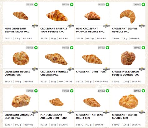 Bridor: croissants Croissant Flavors, Mini Croissant, Recipes Vegetarian, Delicious Vegetarian, Flavor Profiles, Vegan Food, Croissant, Homework, Baguette