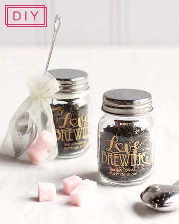 2017 Spring Wedding Lookbook | Love is Brewing Bridal Shower | DIY your own tea favors for a bridal shower tea party with a personalized jar, flavored sugar cubes, and a heart shaped tea infuser! Diy Tea Party Favors, Flavored Sugar Cubes, Spring Bridal Shower Favors, Diy Tea Party, Unique Bridal Shower Favors, Bridal Shower Favors Diy, Diy Favors, Love Is Brewing, Bridal Shower Tea Party