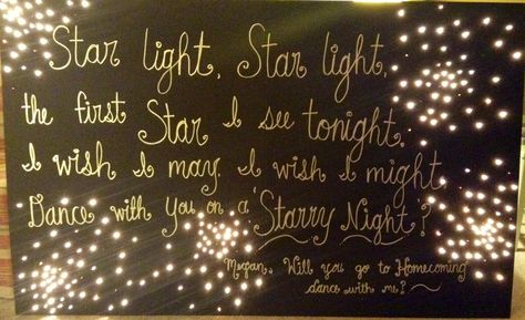 American Prom, Starry Night Prom, Prom Invites, Dance Proposals, Promposal Ideas, Prom Posters, Dance Theme, Dance Proposal, Snow Coming