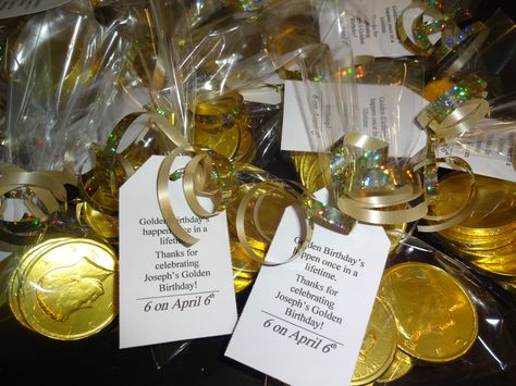 Golden Bday, 40th Birthday Party Favors, Golden Birthday Parties, Birthday Treat Bags, Golden Coins, Birthday Giveaways, Spring Formal, Basketball Birthday, Chocolate Coins