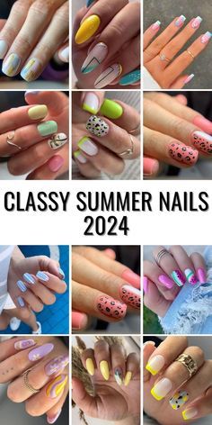 Classy Summer Nails, Summer Nails 2024, Summer Elegance, Fourth Of July Nails, Sophisticated Art, Latest Nail Trends, Nail Pops, July Nails, Almond Nail