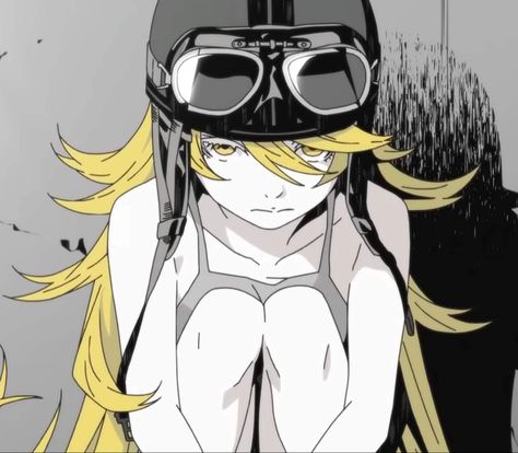 Monogatari Series Cram School, Oshino Shinobu, Shinobu Oshino, Kiss Shot, Monogatari Series, Cyberpunk Anime, Aviator Hat, Vibes Art, Cartoon Animation Drawing